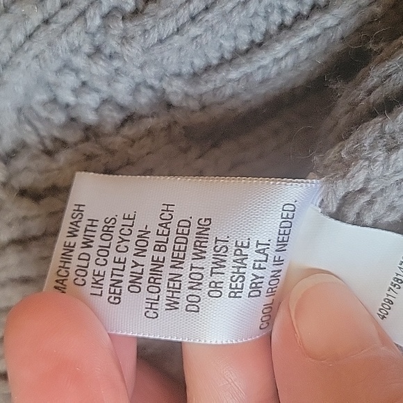 Sonoma cable knit gray sweater - Picture 5 of 6